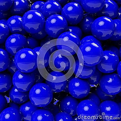 Many More Blue Ball Background Stock Photo