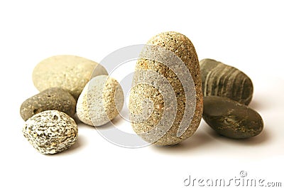 Many pebbles Stock Photo