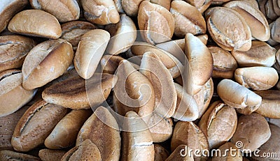 Bunch of salt bread Stock Photo