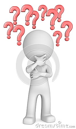 Many Questions. Stock Photo