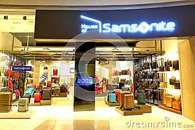 Singapore: Samsonite retail store retail industry Editorial Stock Photo