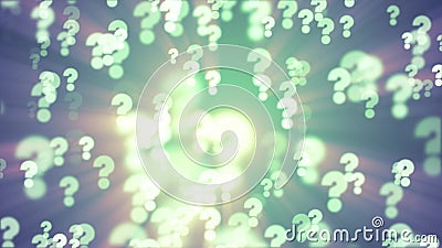 Many shiny random question marks illustration background new dynamic joyful stock image Cartoon Illustration