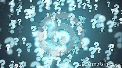 Many shiny random question marks illustration background new dynamic joyful stock image Cartoon Illustration