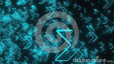 Many simple transparent arrows for business creative, 3d render background, computer generated Stock Photo