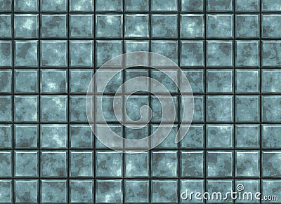 Many square old tile. pattern texture Stock Photo