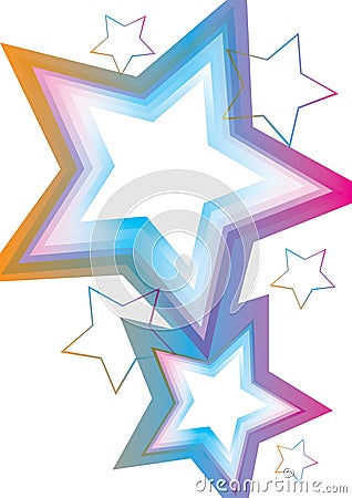 Many Stars_eps Vector Illustration