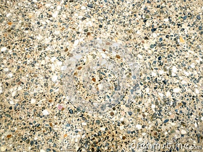 Many stones in concrete as background front view closeup Stock Photo