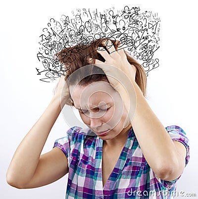 So many Thoughts Stock Photo