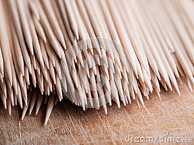 Many toothpicks Stock Photo