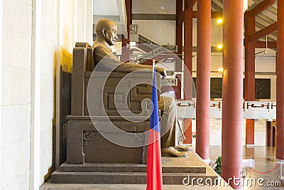 Many tourist walking inside Sun Yat-Sen Memorial Hall Editorial Stock Photo