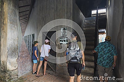 Many tourists visiting War Remnants Museum in Ho Chi Minh City, Vietnam Editorial Stock Photo