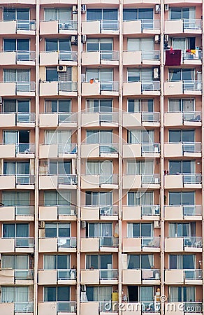 Many windows and one carpet Stock Photo