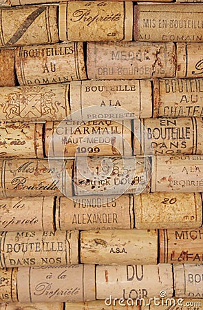 Many wine corks Editorial Stock Photo