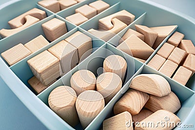 Category storage box Stock Photo