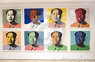 Andy Warhol--From A To B And Back Again at Whitney Museum Editorial Stock Photo