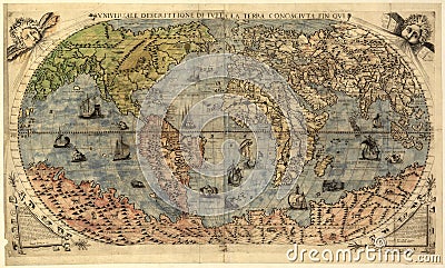 Map of ancient world Stock Photo