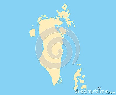 Map Bahrain vector background. Isolated country texture Vector Illustration