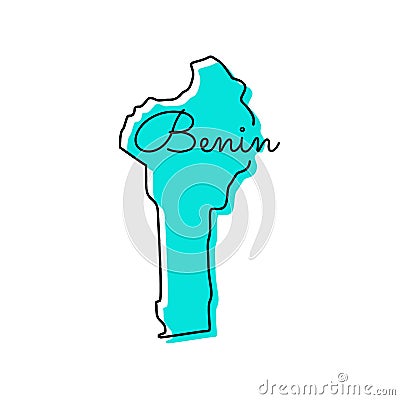 Map of Benin Vector Design Template. Vector Illustration