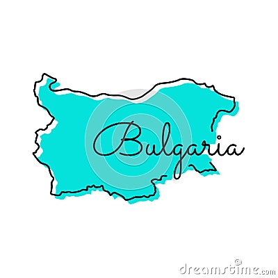 Map of Bulgaria Vector Design Template. Vector Illustration