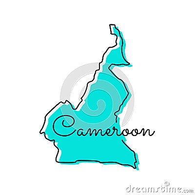 Map of Cameroon Vector Design Template. Vector Illustration