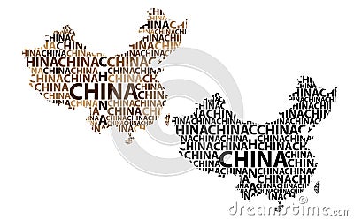 Map of China - vector illustration Vector Illustration