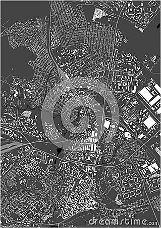 map of the city of Mogilev, Belarus Vector Illustration