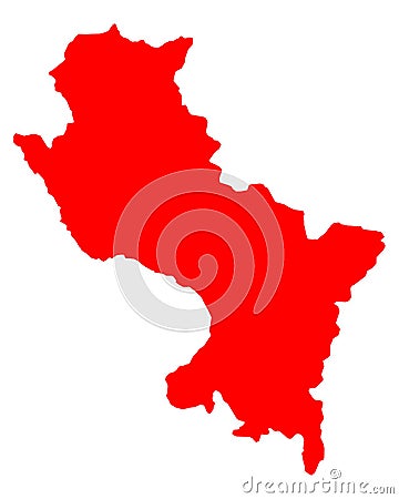Map of Cusco Vector Illustration
