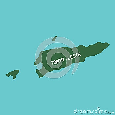 Map of East Timor Vector Illustration