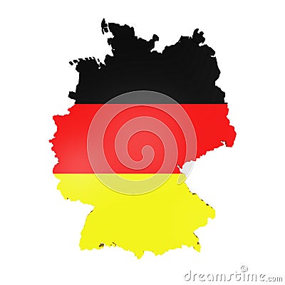 Map of Germany Stock Photo