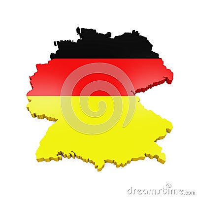 Map of Germany Stock Photo