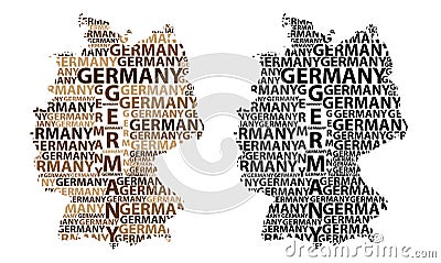 Map of Germany - vector illustration Vector Illustration