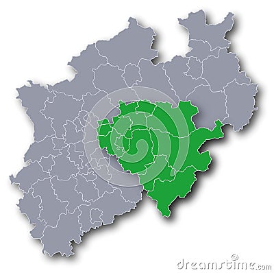 The government district of Arnsberg Vector Illustration