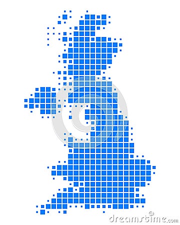 Map of Great Britain Vector Illustration
