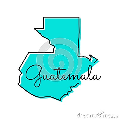 Map of Guatemala Vector Design Template. Vector Illustration