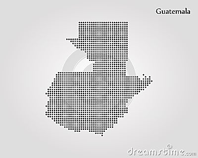 Map of Guatemala. Vector illustration. World map Cartoon Illustration