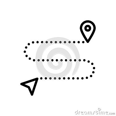 Map icon. Scheme. Location Icon. Vector sign in simple style isolated on white background Vector Illustration
