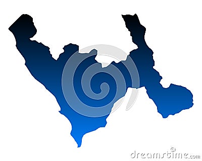 Map of La Libertad Vector Illustration