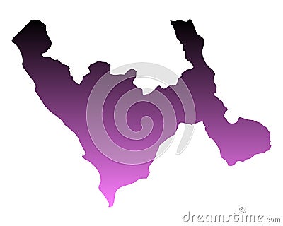 Map of La Libertad Vector Illustration