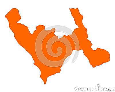Map of La Libertad Vector Illustration
