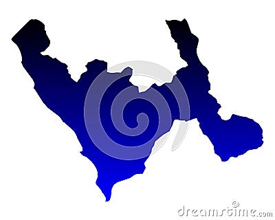 Map of La Libertad Vector Illustration