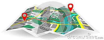 map localization place pin location. map with pin pointer. travel map pin location. Stock Photo