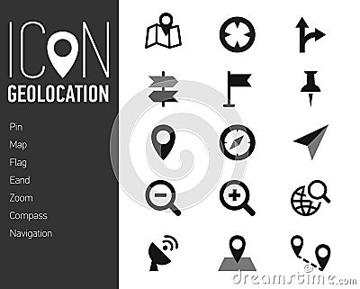 Map and location icon Vector Illustration