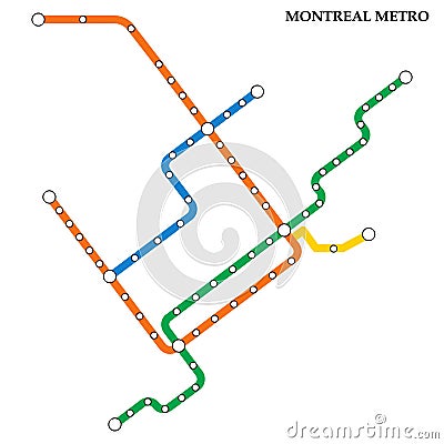 Map of the metro, Subway Stock Photo