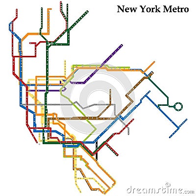 Map of the metro, Subway Stock Photo