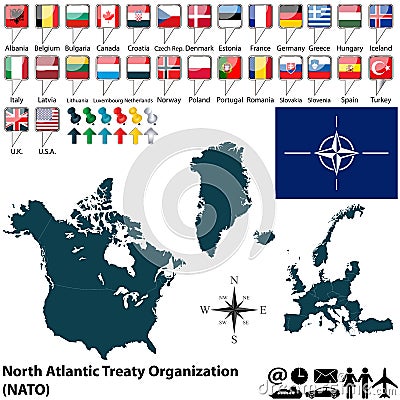 Map On NATO Stock Image - Image: 38630721