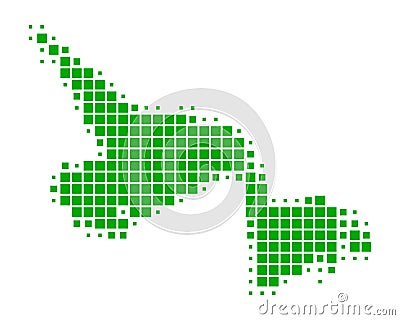 Map of Newfoundland and Labrador Vector Illustration