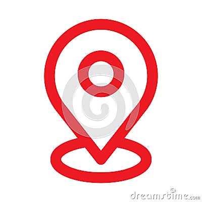 Map with pin, geo locate, pointer icon. maps and navigation vector illustration Vector Illustration
