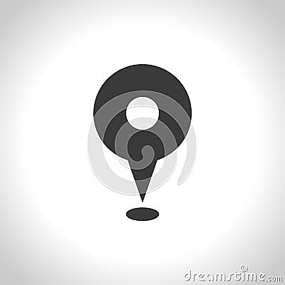 Map pin and geolocation mapping icon. color set. Vector Illustration