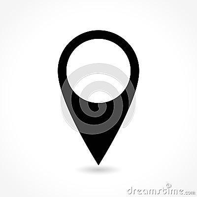 Map pin icon Vector Illustration