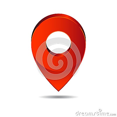 Map pin pointer icon location symbol Vector Illustration